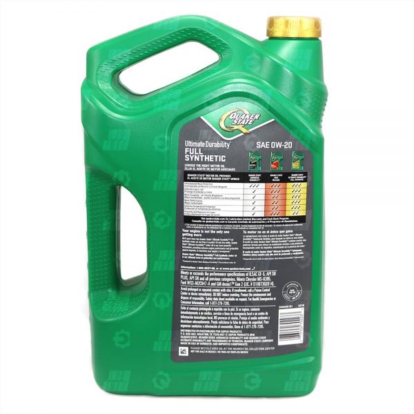 روغن موتور کواکر استیت Ultimate Durability 0W-20 - تصویر 2
