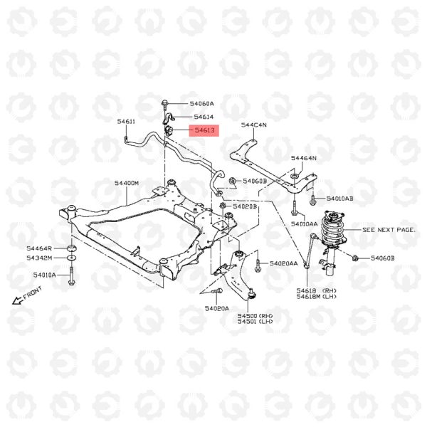 لاستیک چاکدار موجگیر جلو نیسان ایکس تریل 2008-2020 برند شماکو - تصویر 6