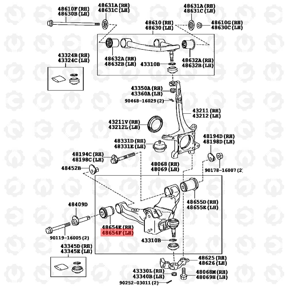 بوش طبق پایین تویوتا پرادو 2010-2014 برند شماکو - تصویر 6