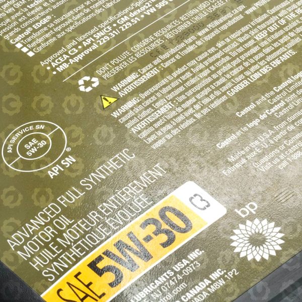 روغن موتور کاسترول Edge 5W-30 C3 - تصویر 4