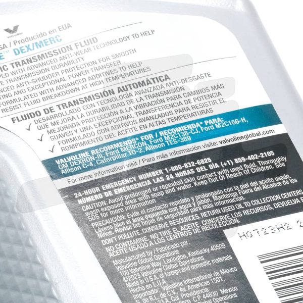 روغن گیربکس اتوماتیک والوالین ATF Dexron III - تصویر 3