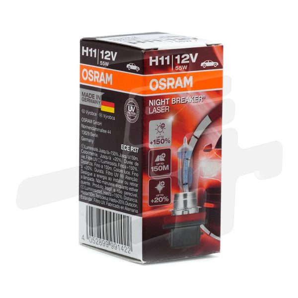 لامپ نایت بریکر لیزر اسرام H11 64211NL - تصویر 5