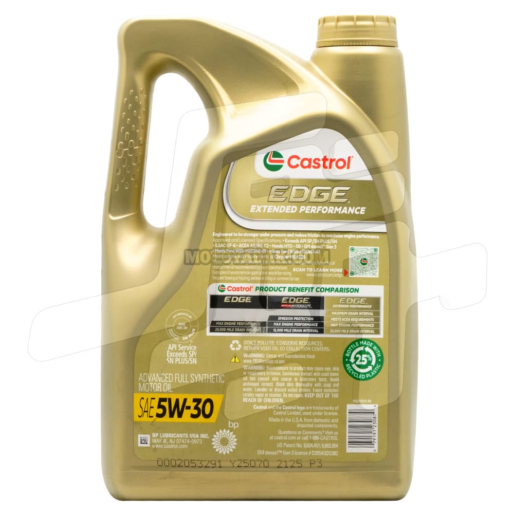 روغن موتور کاسترول ادج Castrol EDGE Extended Performance 5W-30 - تصویر 2