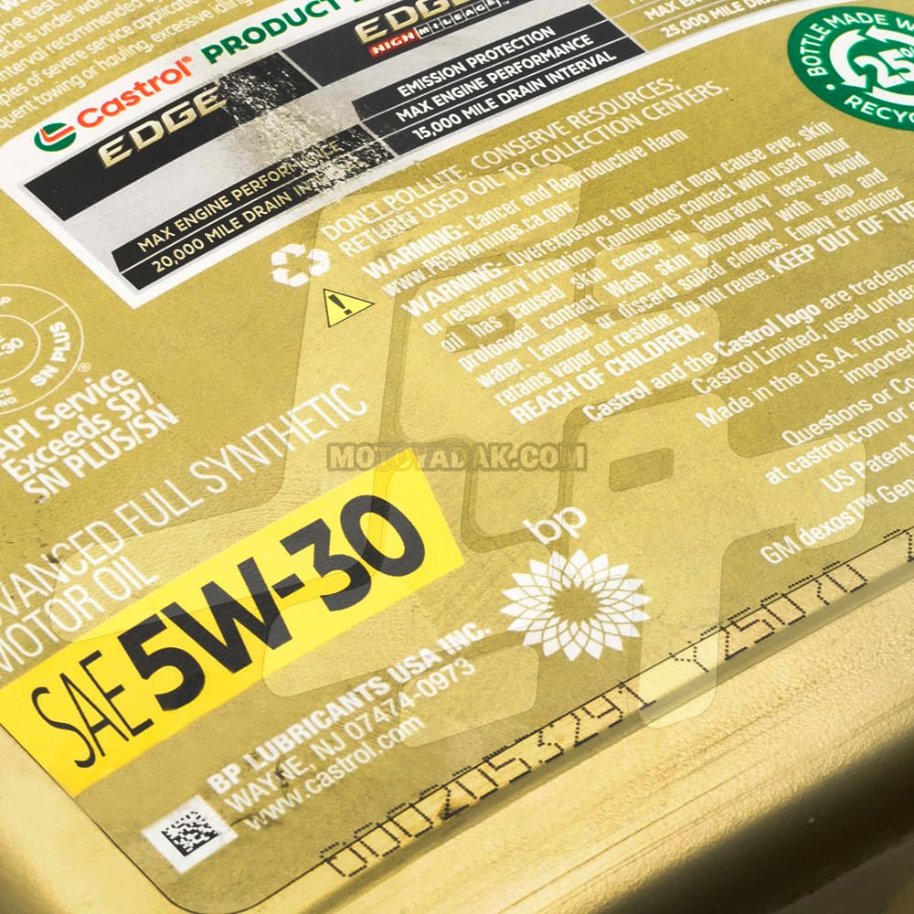روغن موتور کاسترول ادج Castrol EDGE Extended Performance 5W-30 - تصویر 4
