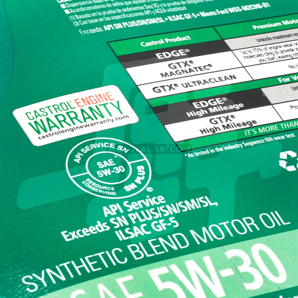 روغن موتور کاسترول GTX HIGH MILEAGE 5W-30 - تصویر 4