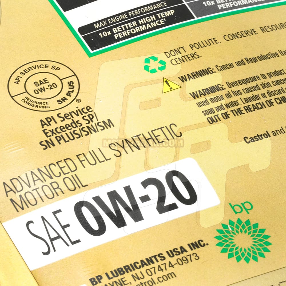 روغن موتور کاسترول ادج Castrol EDGE EP 0W-20 - تصویر 4