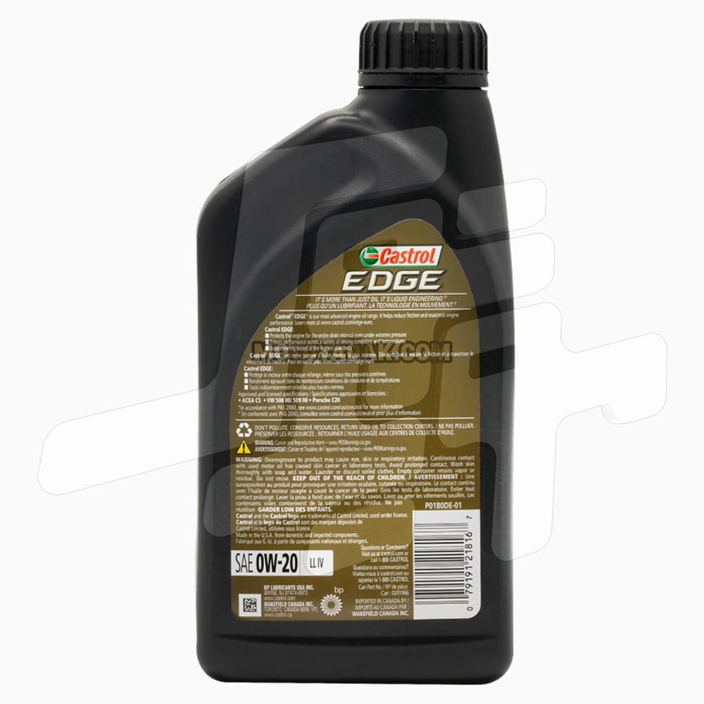 روغن موتور کاسترول ادج CASTROL EDGE EURO CAR 0W-20 LL-V - تصویر 2
